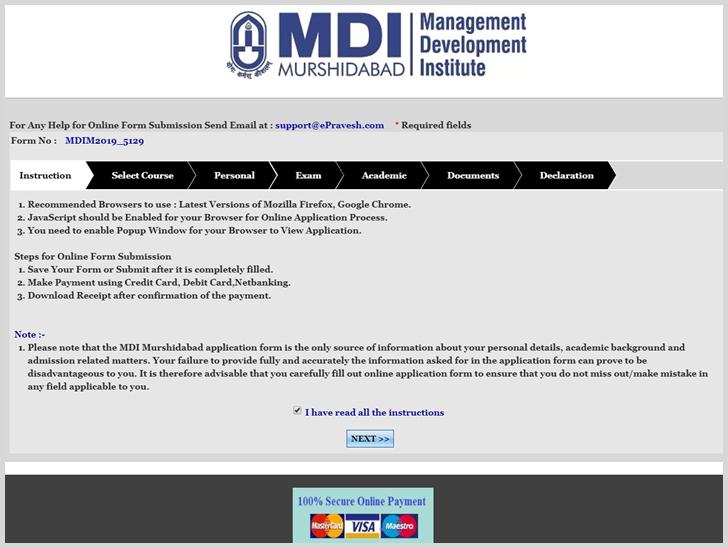 MDI Murshidabad Admission Process1